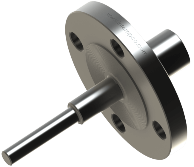 Intempco Flanged Stepped Barstock Thermowell, TW421